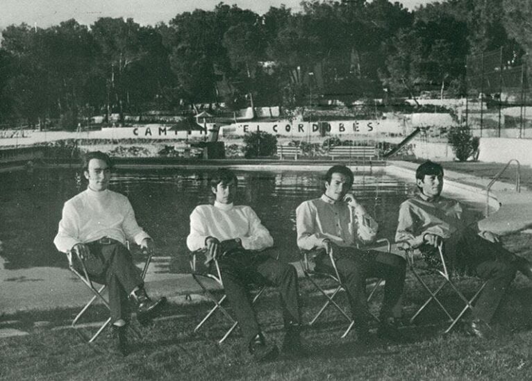 Los Bradmis cuando actuaban en directo en el Camping El Cordobés | Foto: Facebook de Músicos de Dénia y Marina Alta de los 70's
