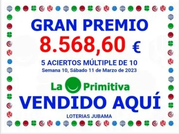 Premio de la primitiva caído en Xàbia