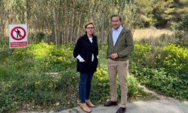 Rosa Cardona junto a Nando Cardona en el Rafal