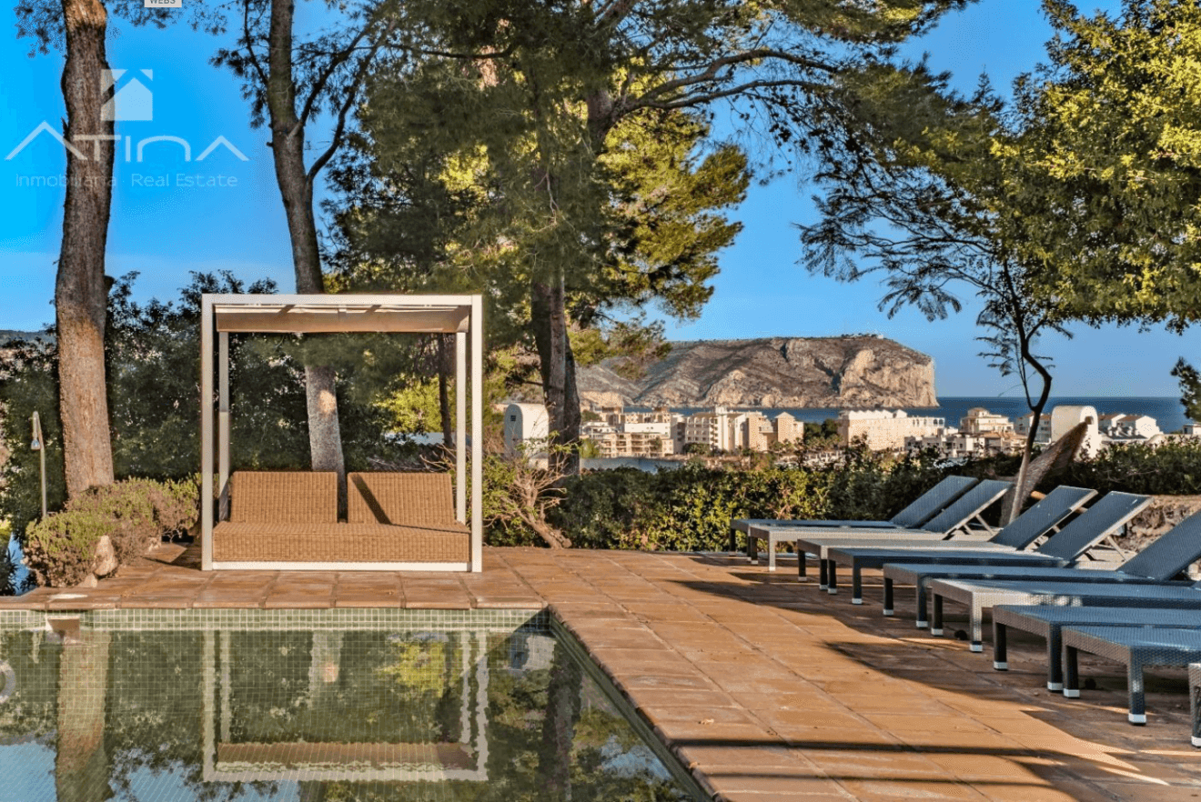 Terraza con increíbles vistas panorámicas al mar