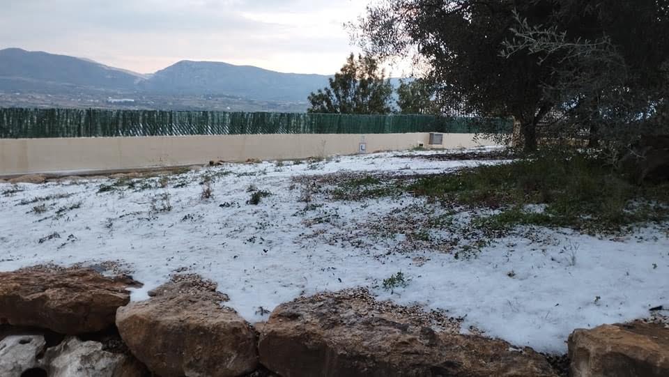 Xàbia amanece nevada en los primeros días de marzo | Foto Meteoxàbia