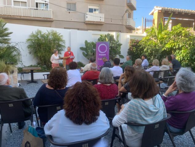 Imagen: Acto de presentación de candidatura de Podemos Xàbia