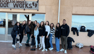 Alumnas de Foot Works en la escuela de Jávea