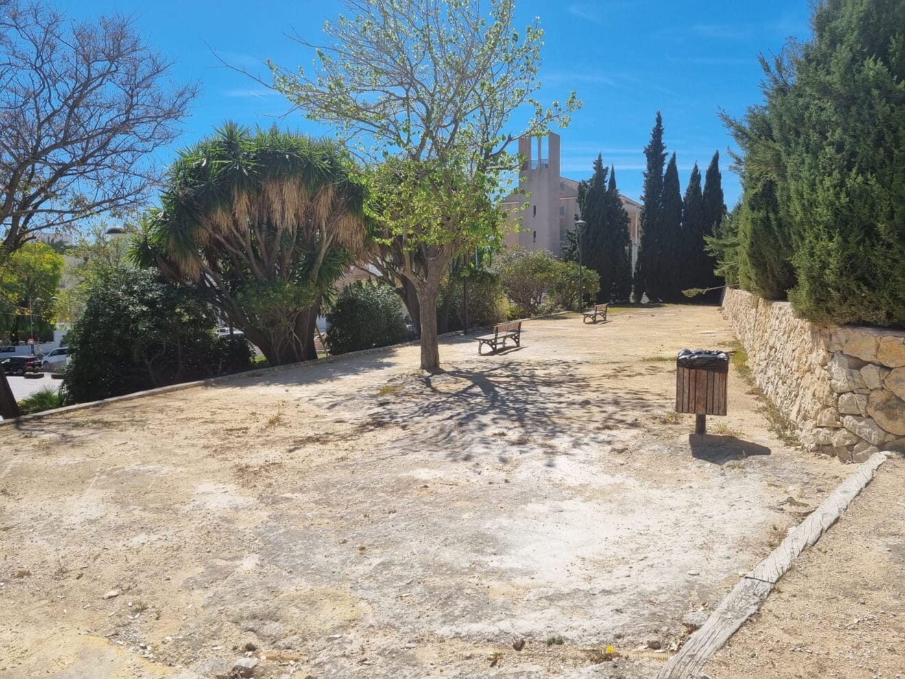 Área de gimnasia del parque Montaner