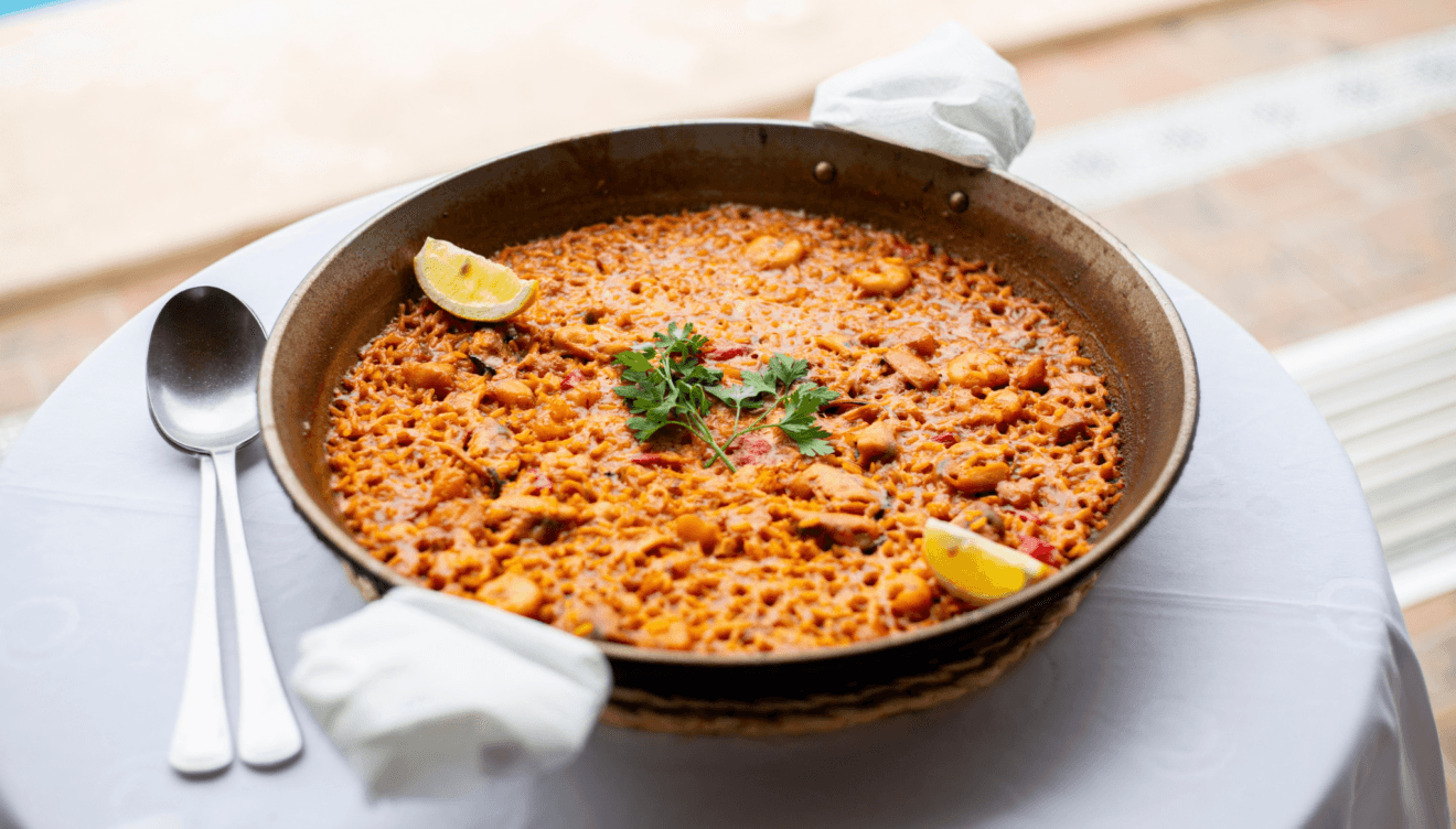 Arroz del Senyoret tradicional elaborado con pescado fresco de la lonja en Jávea