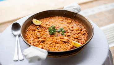 Arroz del Senyoret tradicional elaborado con pescado fresco de la lonja en Jávea