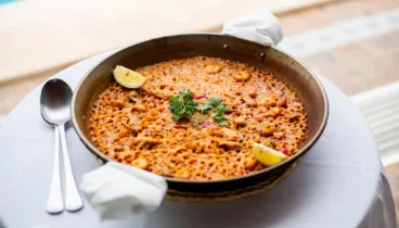 Arroz del Senyoret tradicional elaborado con pescado fresco de la lonja en Jávea