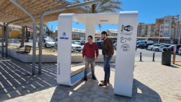 Banco inteligente colocado en Xàbia