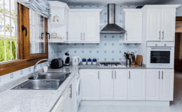 Cocina con cocina de gas