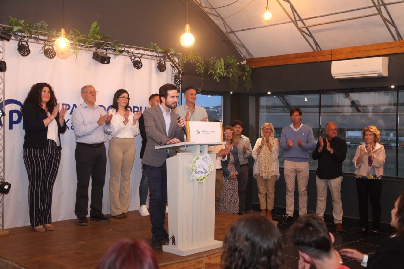 Enrique Escrivá, número 2 de la lista del PP, en el acto de presentación de candidatos