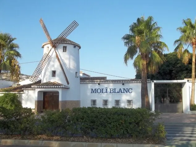 Imagen: Fachada del Molí Blanc en el año 2000