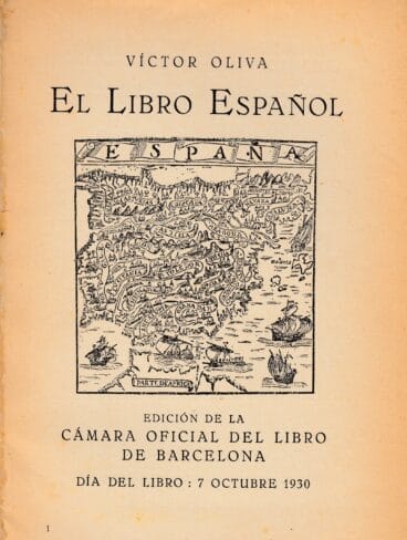 Mapa de Pedro de Medina de 1549. Extraído del libro de Victor Olliva, El Libro español. 1930