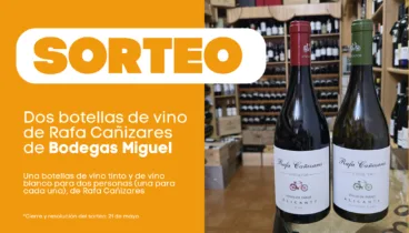 Sorteo Bodega Miguel de dos botellas de vino