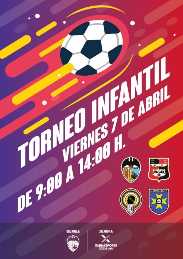 Imagen: Cartel del torneo de fútbol infantil del CD Jávea