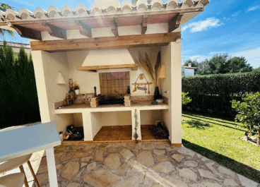 Zona de barbacoa en el exterior