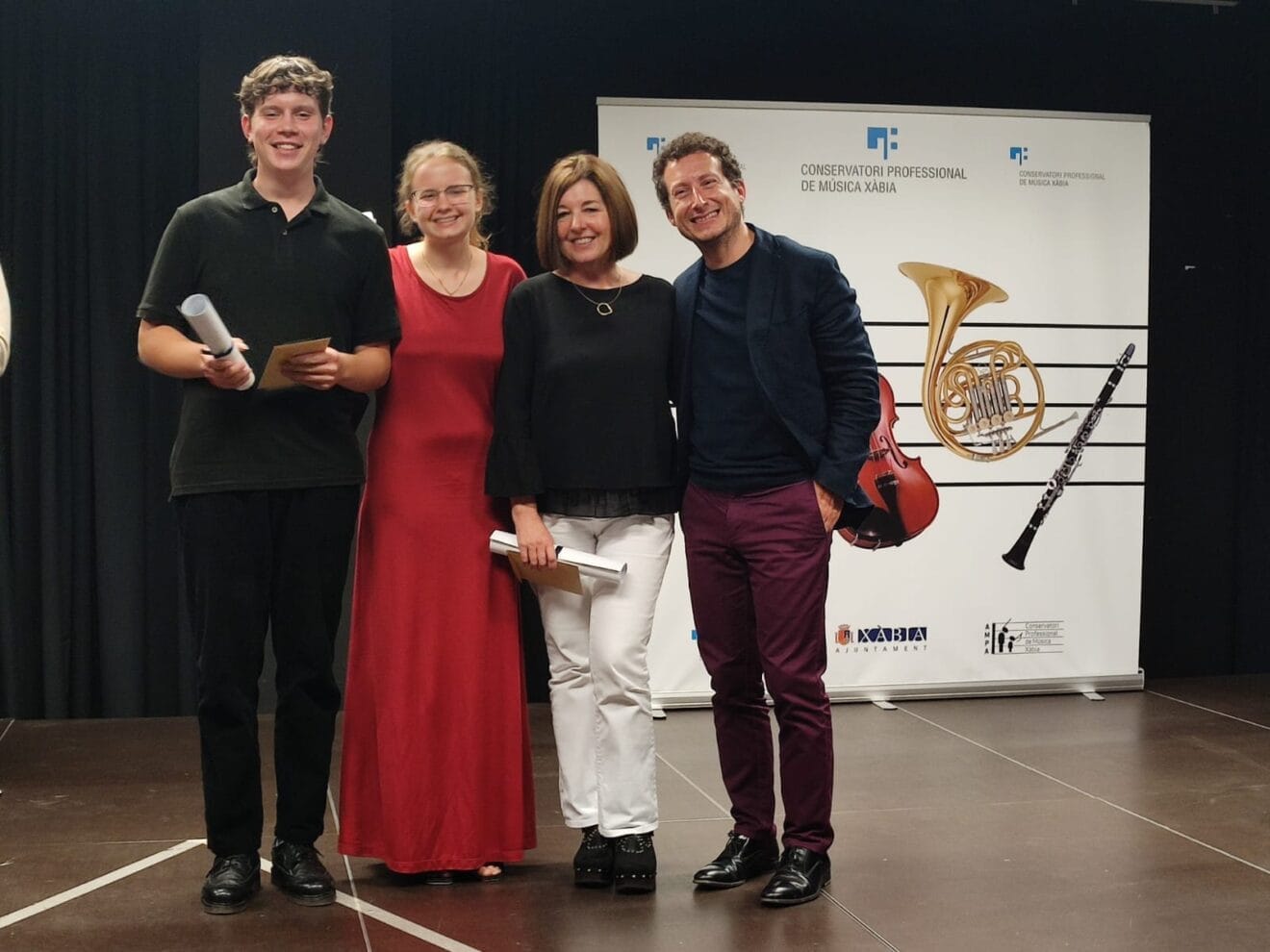 Alumnos del Conservatorio de Xàbia