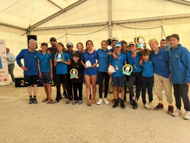 Imagen: Regatistas en el Campeonato Autonómico Optimist A