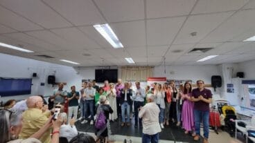 Candidatura del PSOE en el encuentro con la Asociación de Jubilados