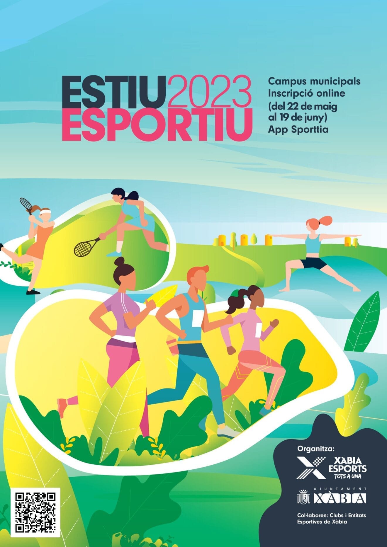 Cartel Campus de Verano deportivo Xàbia 2023