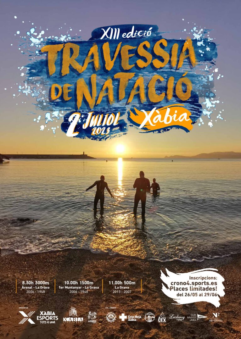 Poster of the Travessia a Nado Xàbia 2023