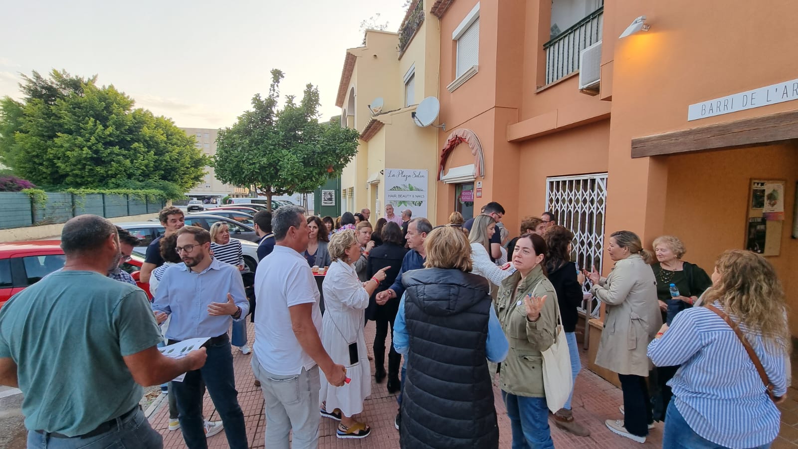 Encuentro del PSOE en el barrio del Arenal