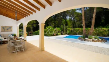 Impresionante vista desde la gran naya cubierta de la villa