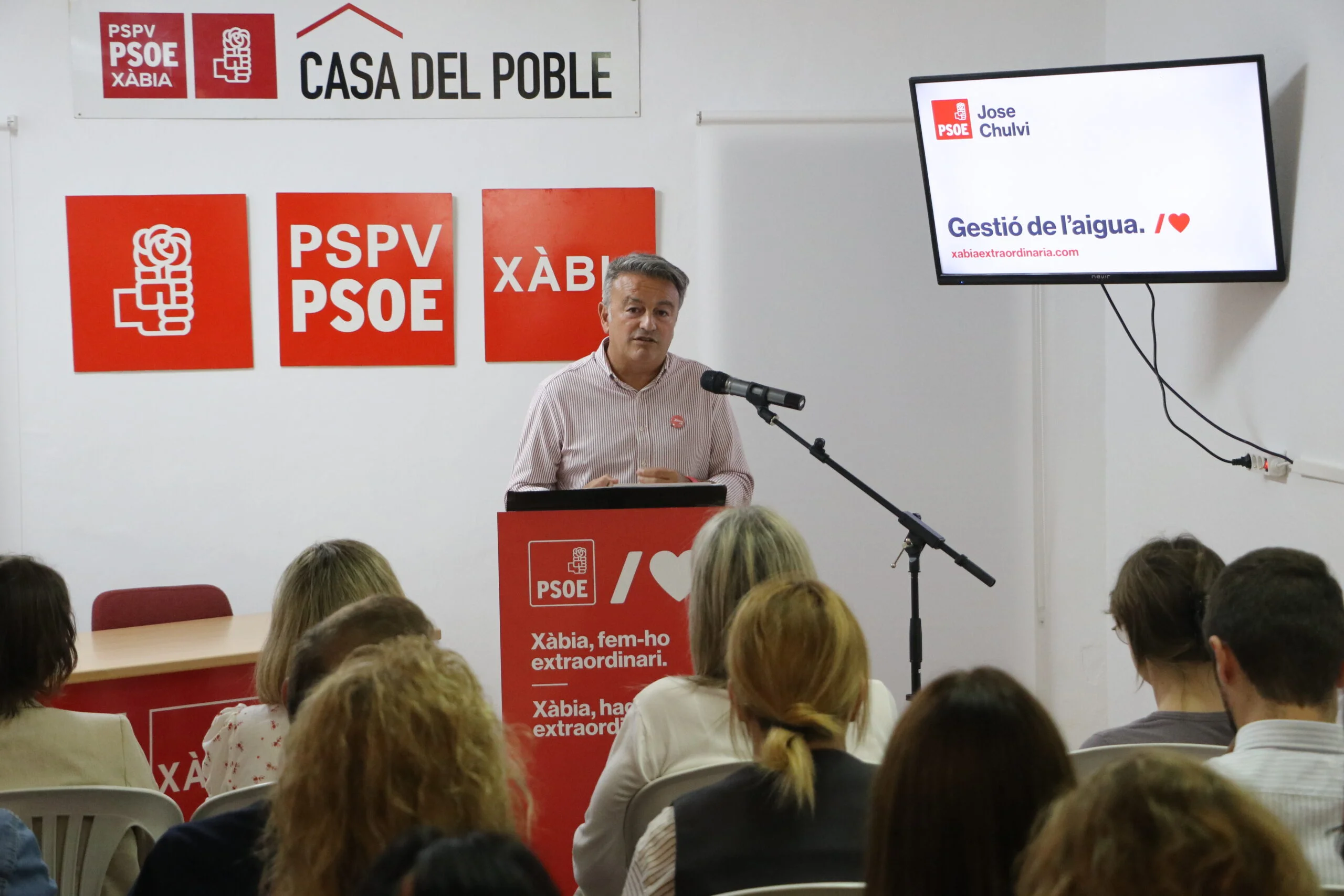 José Chulvi en la presentación del programa electoral