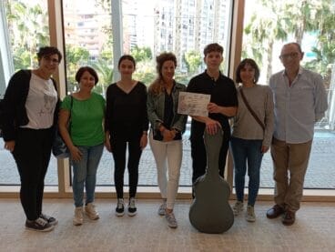 Jóvenes guitarristas del Conservatorio de Xàbia