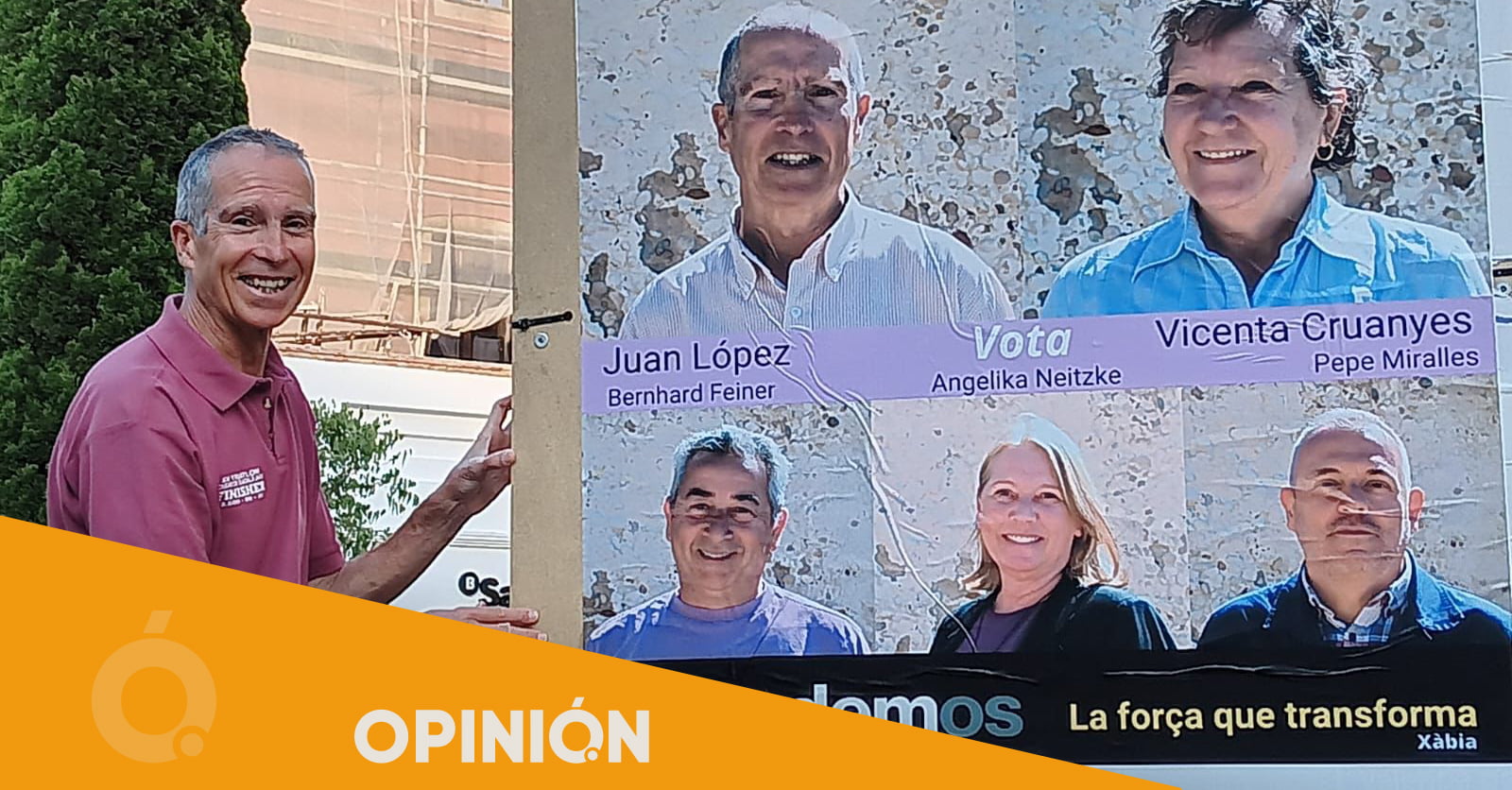 Juan López, candidato de Podem a la alcaldía de Xàbia-