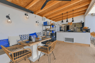 La cocina de exterior será ideal para tus comidas y cenas en verano