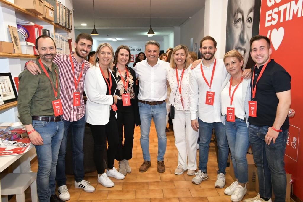 Los nueve concejales socialistas que formarán parte de la corporación municipal