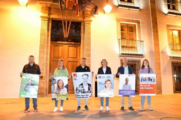 Imagen: Los seis candidatos a la alcaldía de Xàbia | Foto Ajte Xàbia
