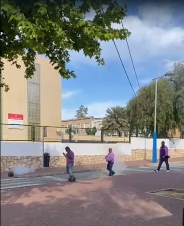 Miembros de la Cofradía del Nazareno en la despertà