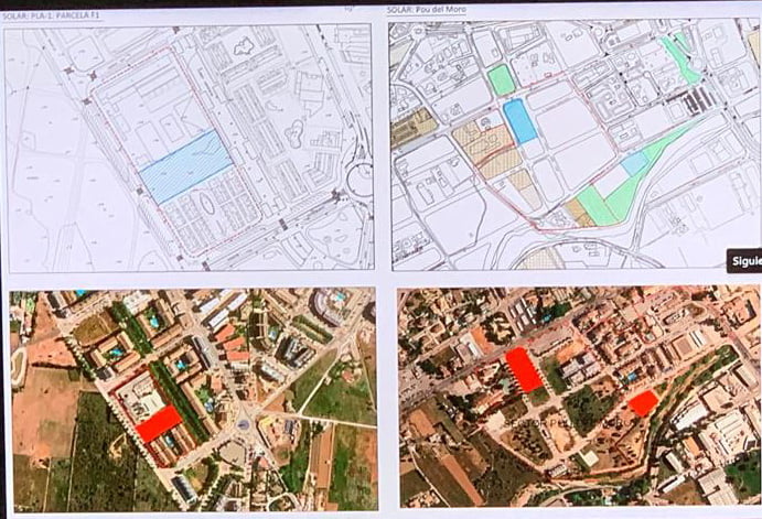 Parcelas donde se construirán las 118 viviendas de alquiler en Xàbia