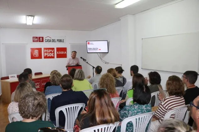 Imagen: Presentación del programa electoral del PSOE Xàbia