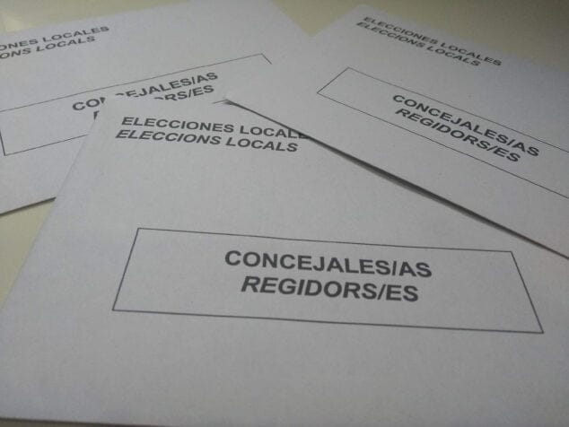 Imagen: Sobres para las elecciones locales