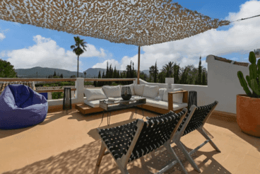 Solarium de la vivienda con impresionantes vistas