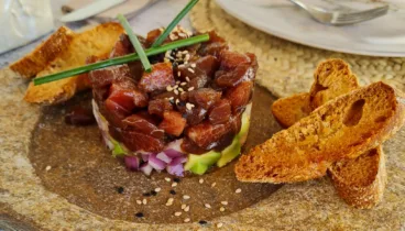 Tartar de atún en Malabrasa
