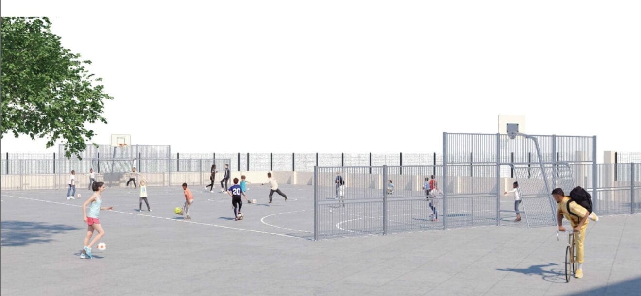 Zona deportiva proyectada en Jávea Park