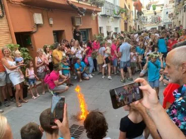 Ambiente dels Focs Infantils organizados por la Penya Els Estorats