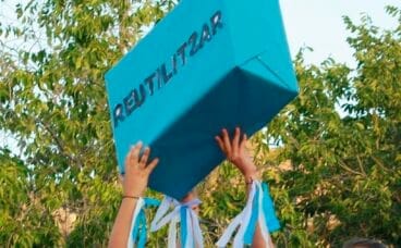 Decorado del festival de fin de curso del CEIP Graüll de Xàbia