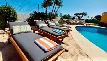 Disfruta del sol en las hamacas