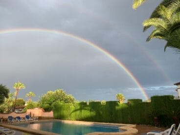 Doble arcoíris en Xàbia