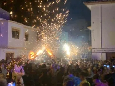 Inicio del Correfocs en Xàbia 2023