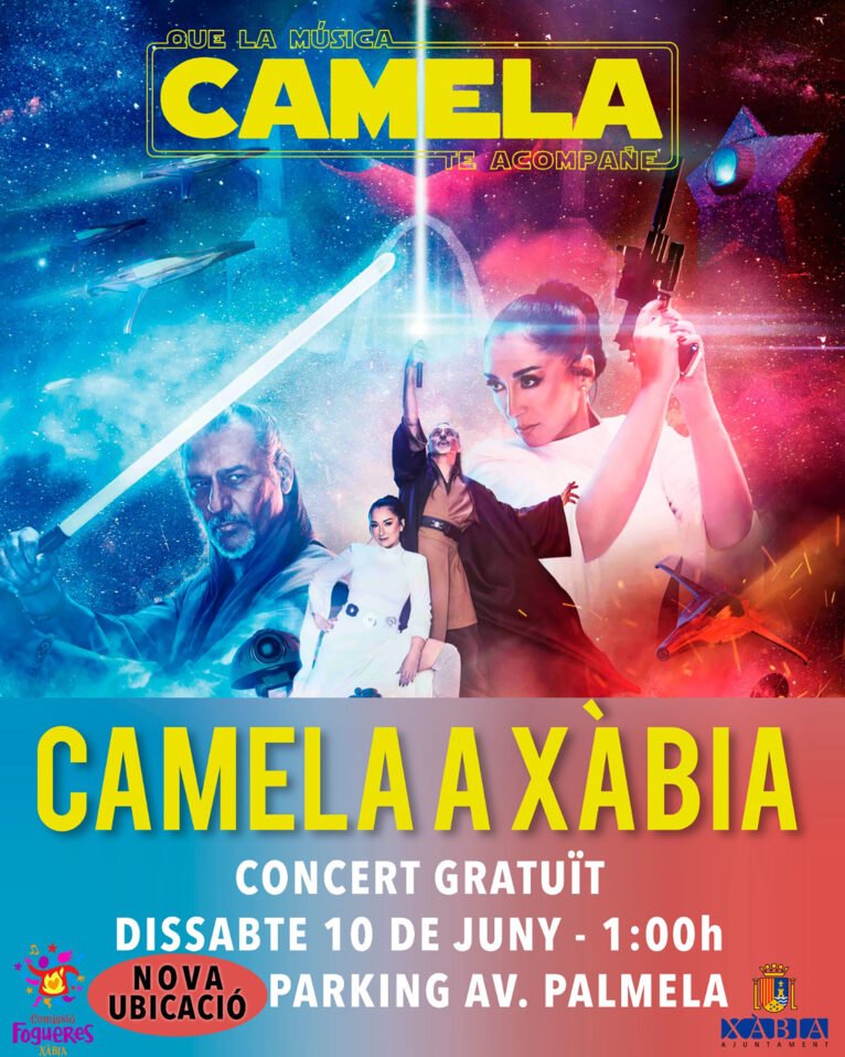 Nueva ubicación del concierto de Camela en Xàbia 2023