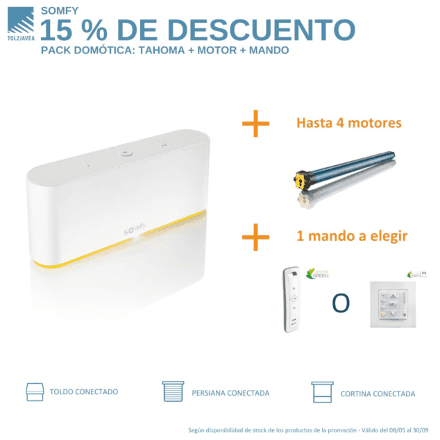 Imagen: Oferta irresistible de Somfy hasta el 30 de septiembre