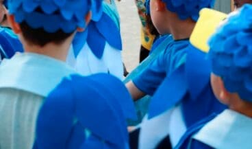 Vestuario del alumnado del CEIP Graüll de Xàbia para el festival de final de curso