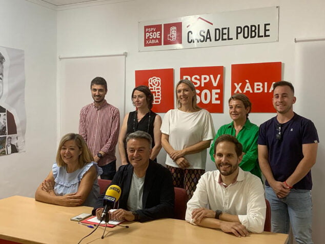 Imagen: Equipo del PSPV-PSOE de Xàbia (archivo)