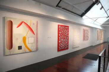 Obras de Vicente Talens en la exposición de la Casa del Cable