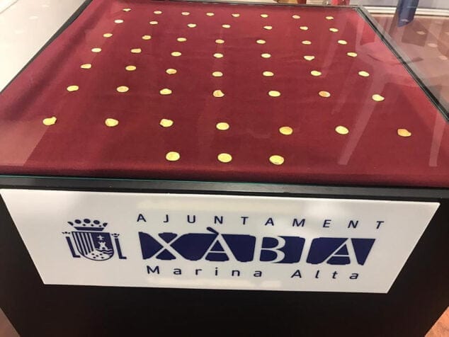 Imagen: Expositor de monedas de Xàbia